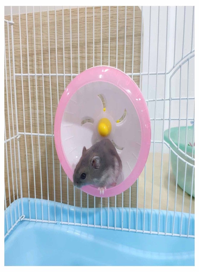 WishLotus Hamster Running Wheel, Silent Jogging Exercise Toy Hamsters Cage Accessory for Drawf Hamster Golden Silk Shih Tzu Bear (Pink) - Image 5